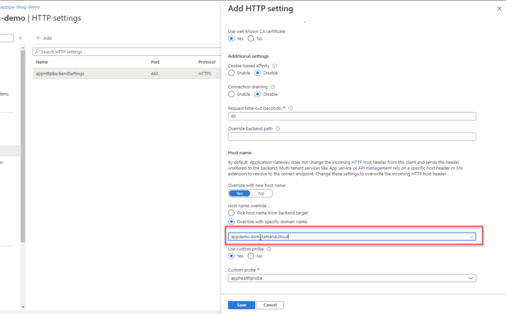 Controlling the hostname with a WebApp when fronted by Application ...